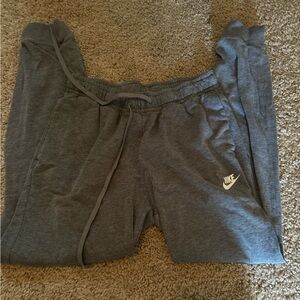 grey nike sweat pants. size small-medium